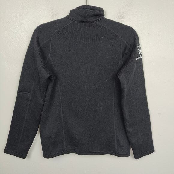 Patagonia Better Sweater 1/4-Zip Fleece Jacket Womens Small Black Service Titan - Picture 5 of 8
